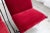 Metal Knoll Aluminum Sling Lounge Chairs by Bruce Hannah and Andrew Morrison in Crushed Red Velvet 1960s For Sale - Image 7 of 8