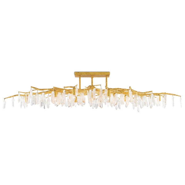 Not Yet Made - Made To Order Currey & Company Forest Light Semi-Flush For Sale - Image 5 of 5