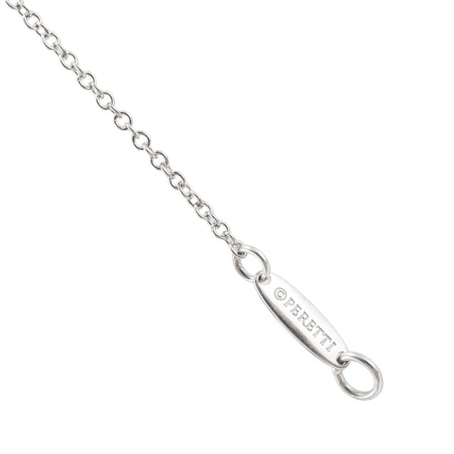 Rose Tiffany & Co. Elsa Peretti 925 and 18k Rose Gold Open Heart Pendant Necklace For Sale - Image 8 of 10