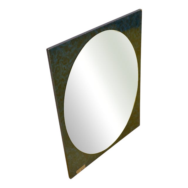 Design Mirror with Geometric Frame For Sale