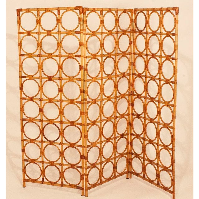 Vintage Spanish Bamboo Screen For Sale - Image 9 of 10