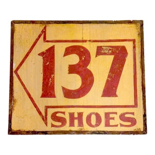 Reclaimed 137 Shoes Marty Supreme Movie Set Sign For Sale