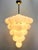 Italian 21st Century Italian Grappolo Polished Brass Matte White Murano Glass Chandelier by Fabio LTD For Sale - Image 3 of 6