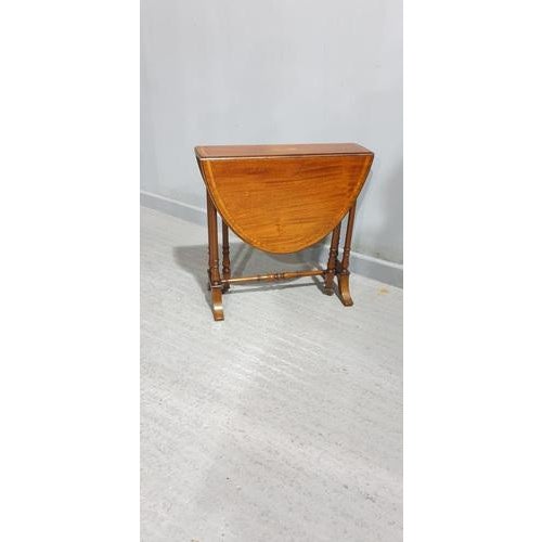 Brown Mahogany Inlaid Sutherland Table For Sale - Image 8 of 9