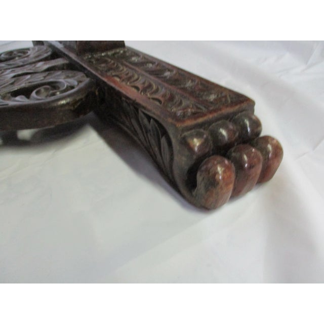 Antique Indian British Raj Rosewood Weaving Stand 19th Century For Sale - Image 15 of 17