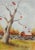 Small 1990s Farm Landscape Red Barn Apple Tree Painting For Sale - Image 4 of 4