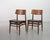 Danish Teak Dining Chairs with Black Leatherette Seats, Denmark, 1960s, Set of 6 For Sale - Image 6 of 18