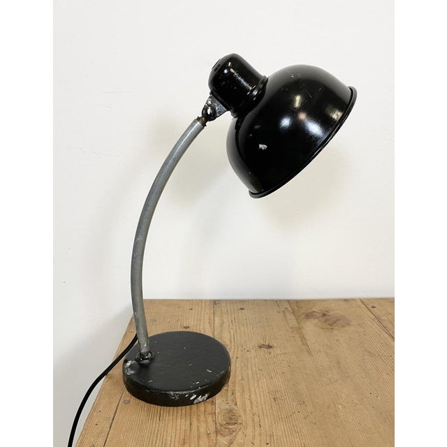 Vintage Black Workshop Table Lamp, 1950s For Sale - Image 6 of 15