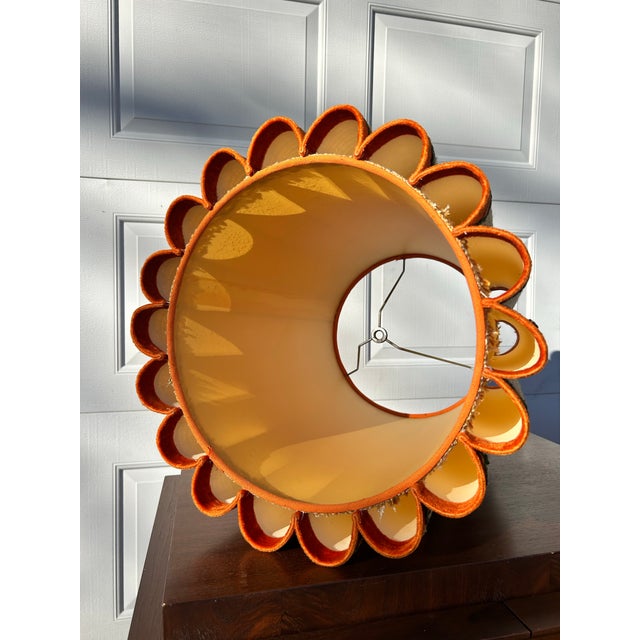 Metal Vintage Embellished Scalloped Lampshade For Sale - Image 7 of 8