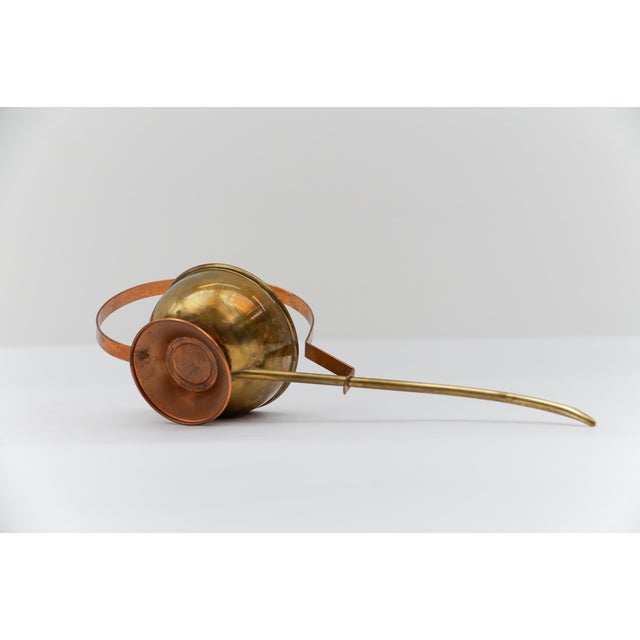 Vintage Austrian Brass and Copper Watering Can, 1950s For Sale - Image 11 of 12