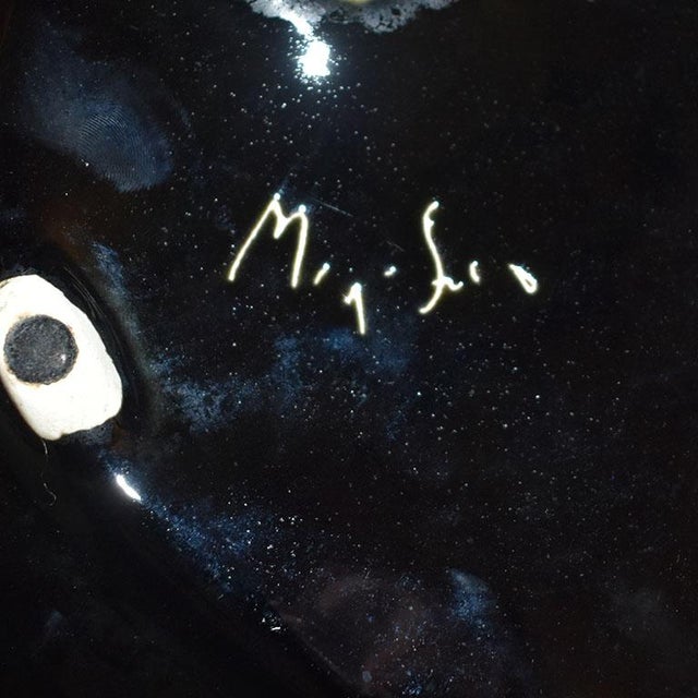 Mid Century Modern Sculptural Ceramic Ashtray or Catchall in Brown - Signed For Sale - Image 4 of 5