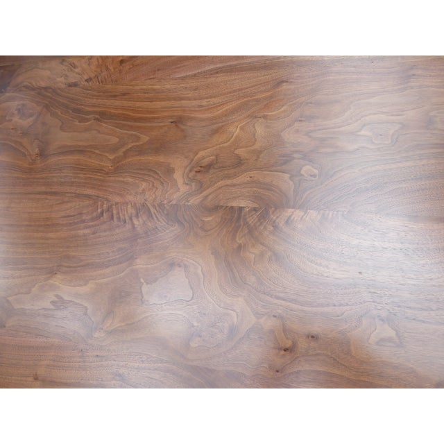 Walnut Oval Dining Tbl. Seat 8 For Sale - Image 4 of 10