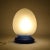 Egg Table Lamp in Glass, 1980s For Sale - Image 6 of 10