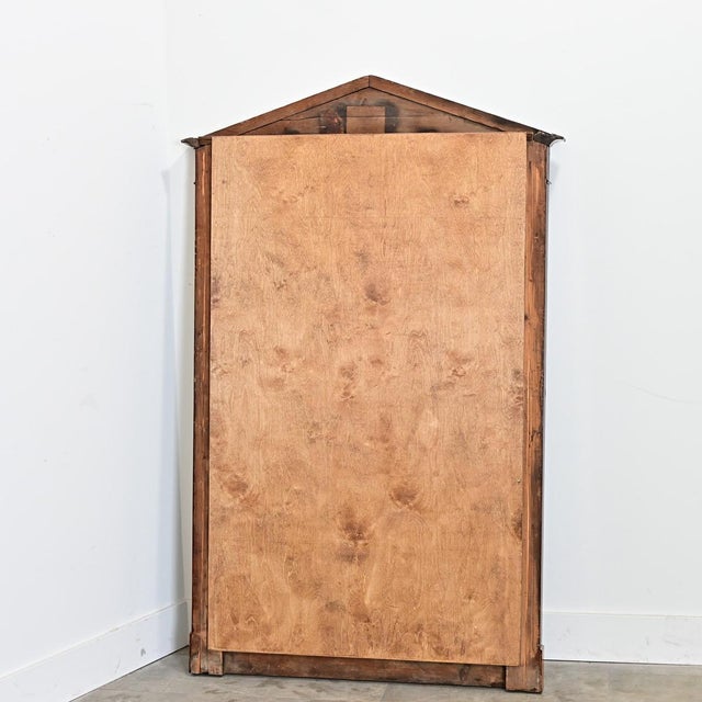 Brown Early 20th Century French Empire Style Wall Mirror with Cue Rack For Sale - Image 8 of 9