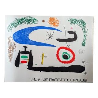 Joan Miro, Sleeping Under the Moon, 1976, Color Lithograph For Sale