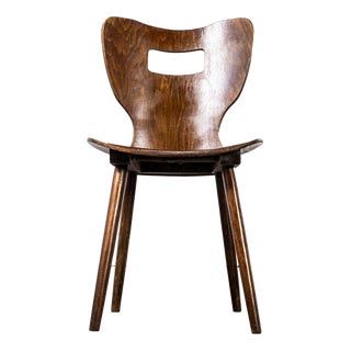 French Baumann Letterbox Dining Chair, 1960s For Sale
