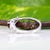 Red Spinel Ring With Earth-Mined Diamond Accents: Solid 14k Gold, Round 5mm, Size 6.75 For Sale - Image 9 of 9