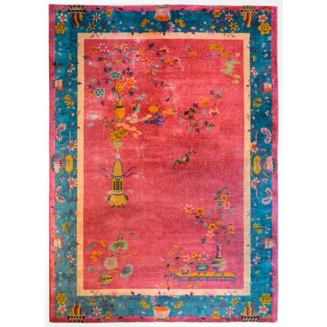 Early 20th Century Chinese Art Deco Rug For Sale - Image 12 of 12