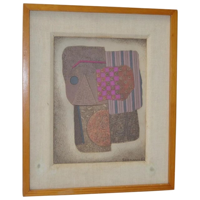 Abstract Mixed Media Masterpiece by Jose Luis Serrano For Sale