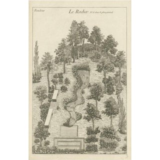 Georg Louis le Rouge, Rock Formation, 1785, Engraving For Sale