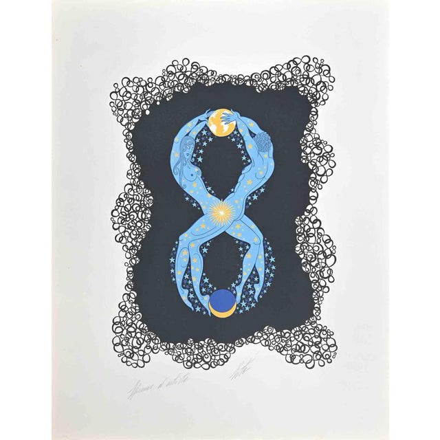 Erté, Nude Le 8, 1968, Lithograph For Sale