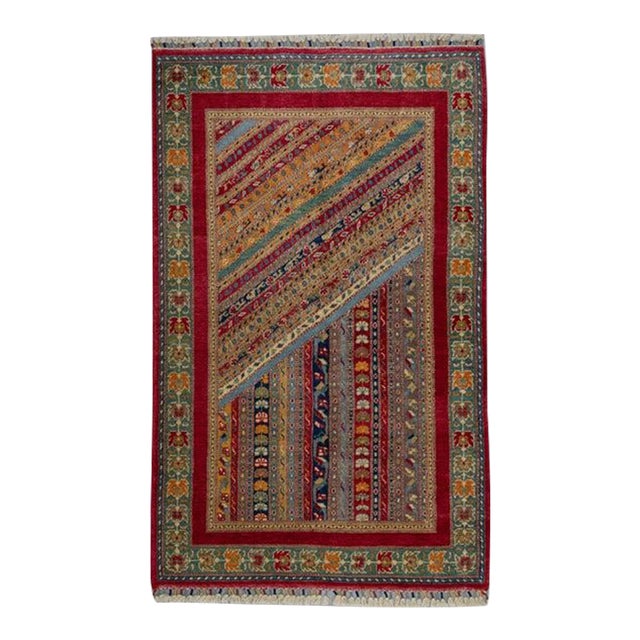 Oriental Hand Knotted Rug Turkish Anatolian 4'5" x 7'1" For Sale