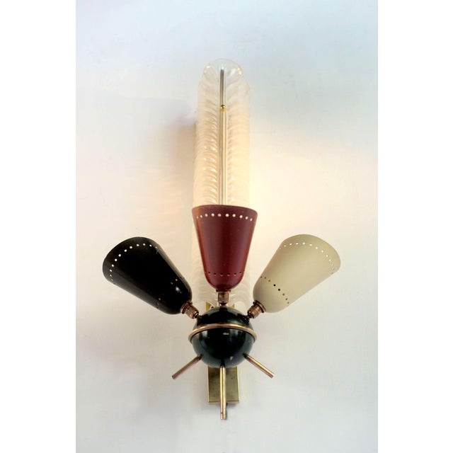 Large Vintage Wall Lights from Kobis and Lorence, 1950s, Set of 2 For Sale - Image 9 of 11