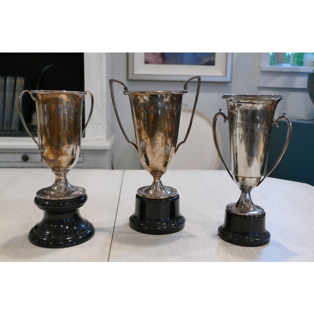 Vintage Silver Plate Trophies Set of 3 Chairish