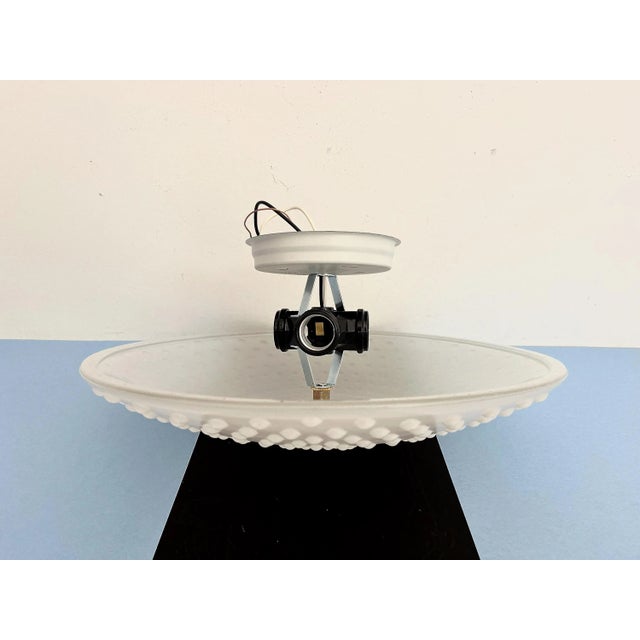 Hobnail Frosted Glass Ceiling Light For Sale - Image 11 of 12