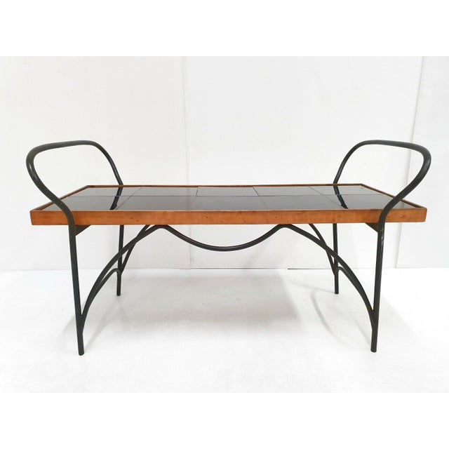 Good overall condition, with normal signs of wear and scratches. Two minor imperfections on the ceramic tabletop (a chip...