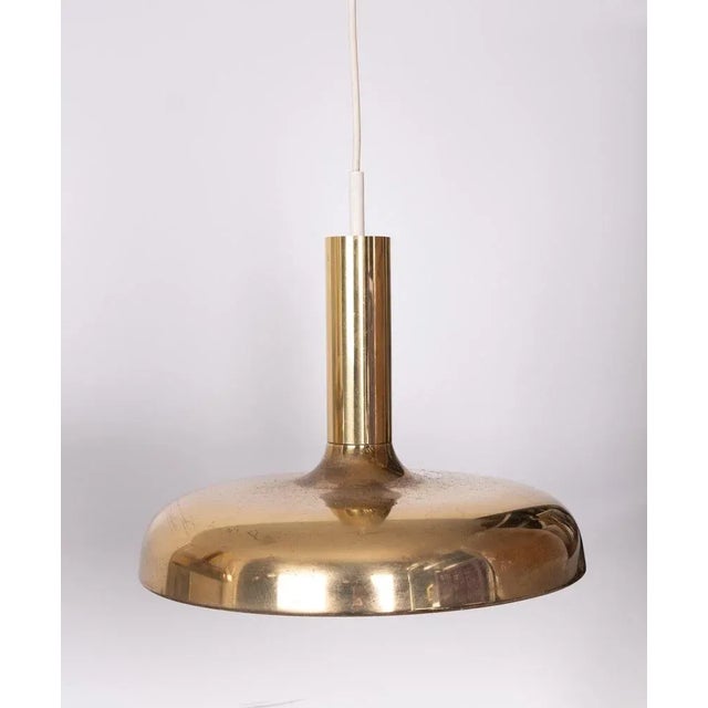 Very nice pair of Brass ceiling lamps. Typical Mid century modern design. Manufactured by Solken Leuchten. One large E27...