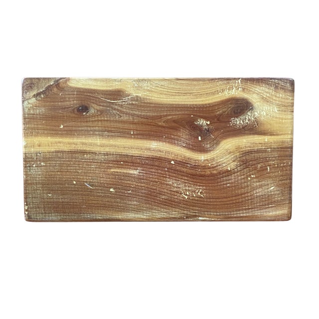 Wood Vintage Cedar Wooden Keepsake Chest With Locking Latch, 8" For Sale - Image 7 of 7
