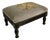 Vintage French Louis XVI Style Petite Needlepoint Footstool With Carved Legs For Sale