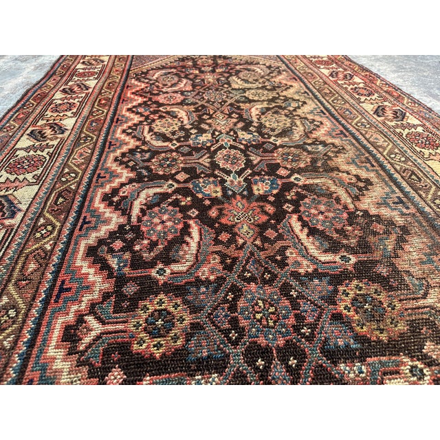 Hand Knotted Antique Persian Runner Rug For Sale - Image 4 of 7
