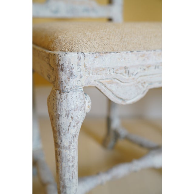 18th Century Swedish Rococo Side Chairs - Set of 2 For Sale - Image 11 of 14