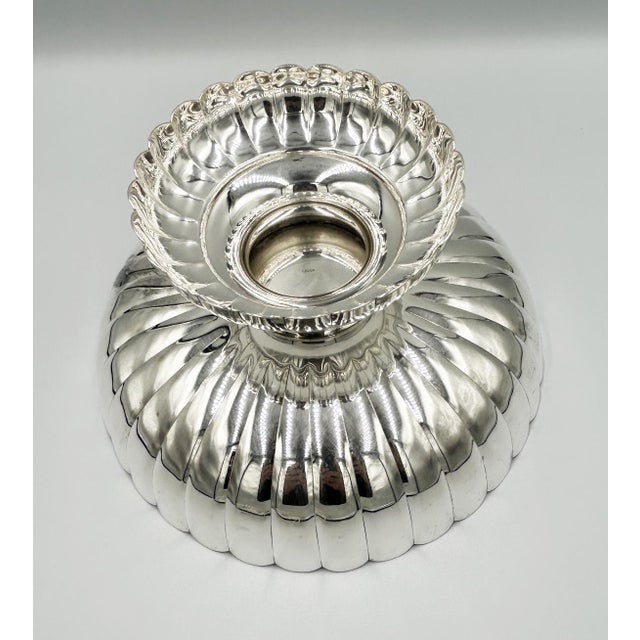 Metal Vintage Japanese Pure Silver Ikebana Floral Arrangement Vessel _ Original Box For Sale - Image 7 of 18