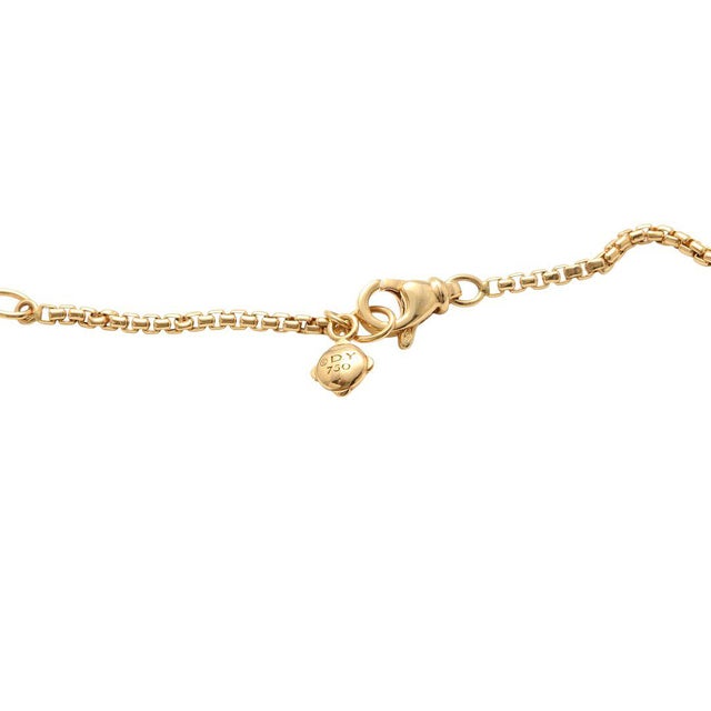 David Yurman David Yurman 18k Solid Yellow Gold Rolled Box Link Necklace For Sale - Image 4 of 6