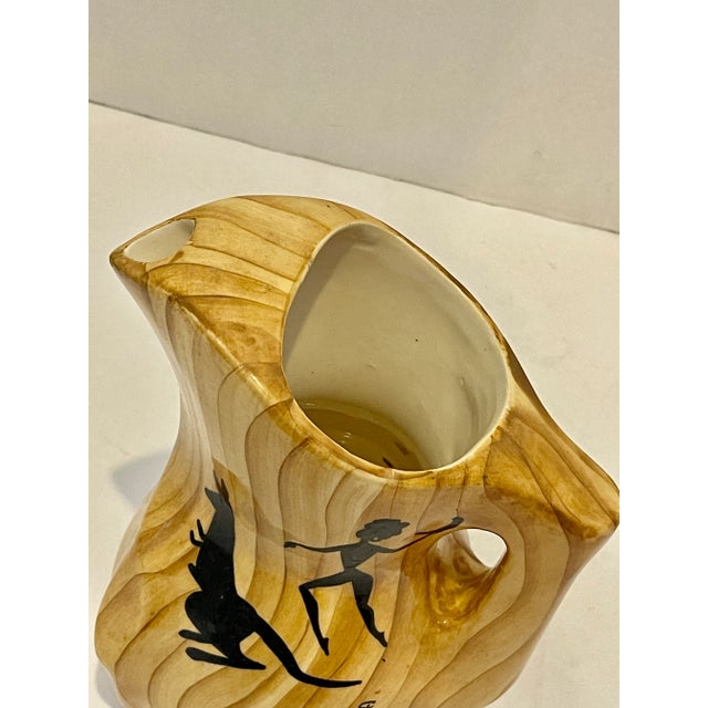 Grandjean Jourdan Vallauris Pottery Pitcher by Grandjean Jourdan, France 1960s For Sale - Image 4 of 9