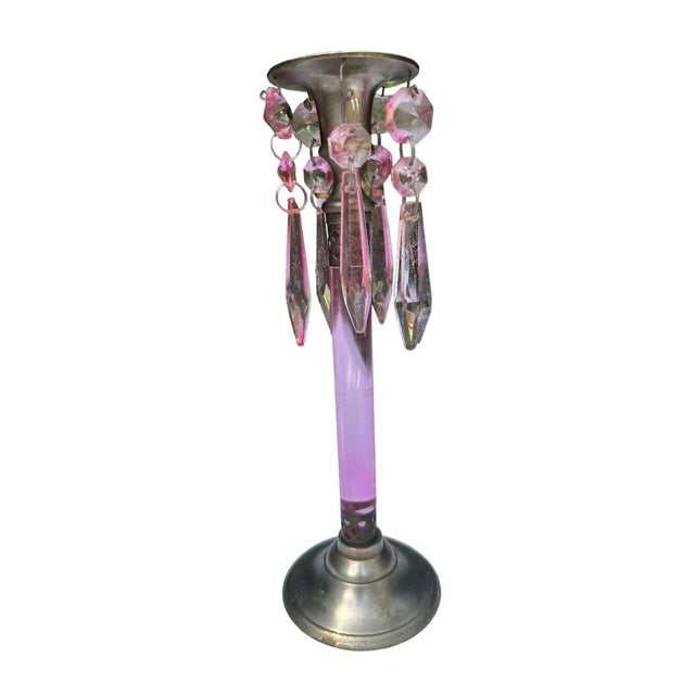 Metal 1930s Bakelite Chrome and Bakelite Candle Stick, New Orleans For Sale - Image 7 of 8