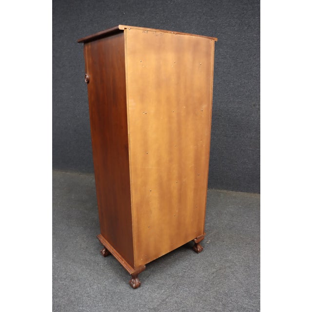 Brown Dutch Designs Cherry Lingerie Chest on Ball & Claw Feet For Sale - Image 8 of 12