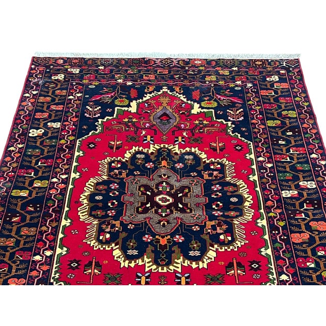 Tribal Afghan Balouch Wool Rug 4’4” X 6’1” For Sale - Image 3 of 6