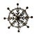 Globe Lamp, Olive Leaves, Maison Baguès Style, Mid-century, 1970s – France Material: Metal Style: Mid-century Period:...
