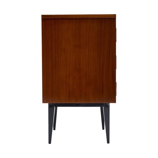 Brown Period Mid-Century Modern Chest, Vintage French, 1960s For Sale - Image 8 of 9