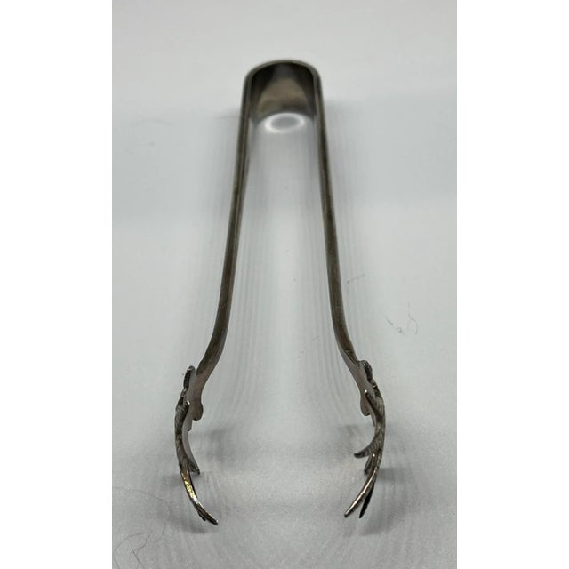 Metal Vintage Art Deco Bird Talon Silver Plate Sugar Nips/Tongs Made in England - Circa 1920’s For Sale - Image 7 of 10