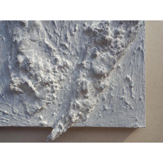 #Neutral Palette Abstract Relief Brutalist Oil Painting #1 by Diane Grant For Sale - Image 6 of 12