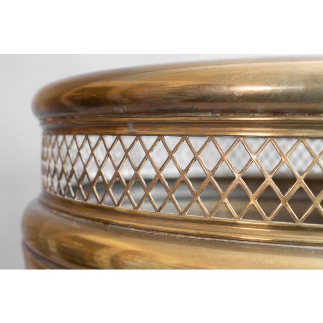 1920s Vintage Brass Jardinaire, 1920 For Sale - Image 5 of 7