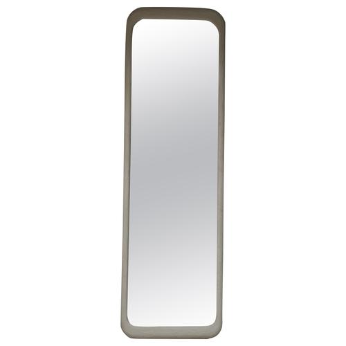 Lime Sabbia Large Wood and Colored Mineral Lime Plaster Floor Mirror by Dennis Kaiser For Sale - Image 8 of 8