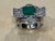 4 Carat Emerald Cut Natural Emerald & 1 Ct Diamond 14 Karat Gold Cocktail Ring For Sale - Image 17 of 18