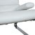 Set of Sinus Lounge Chair and Ottoman in White Leather and Chrome from Cor For Sale - Image 5 of 18