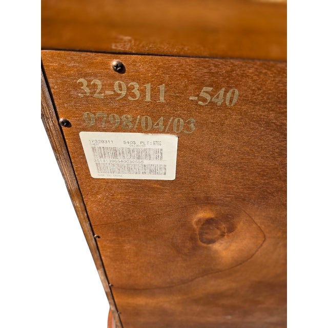 1990s Ethan Allen Lucca Serpentine Chest of Drawers Dresser Nightstand Console For Sale - Image 14 of 17